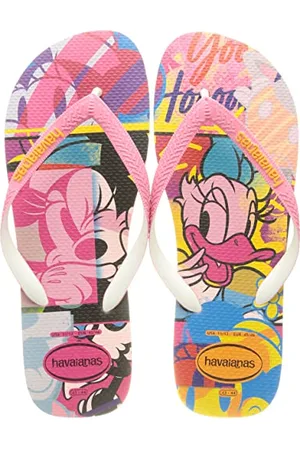 Havaianas Disney Stylish, Tongs Confortables, Légères et Résistantes, Designs Disney et Pixar, Lanières Larges, Adultes Unisexe
