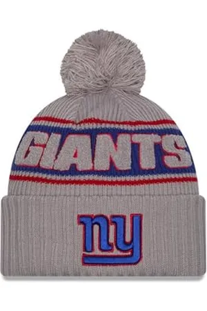 New Era New York Giants NFL 2024 Sideline Sport Knit Gris Bonnet à Pompon