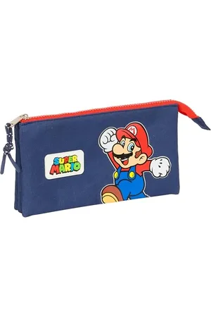 Safta Super Mario World - Trousse Triple, Trousse pour Enfant, idéale pour Les Enfants d