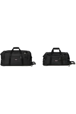 Eastpak Leatherface M + Sac de Voyage, 69 cm, 69 L, (Black) & Leatherface S + Sac de Voyage, 55 cm, 41 L, (Black)