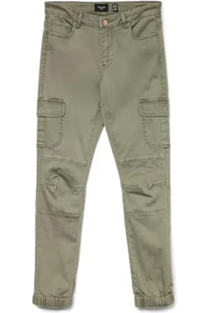 VERO MODA Pantalon en Jean Extensible pour Femme Pants Jogger Cargo Stretch Denim VMIVY, Couleurs: , Taille:S / 32L, Longueur de Jambe:L32