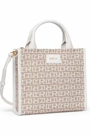 Replay Sac à Main Femme avec Bandoulière, Multicolore (Blanc Sale + Sable 1628), Taille Unique