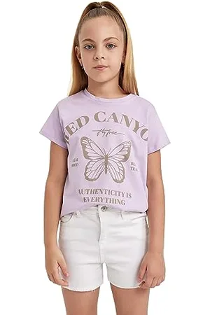 DeFacto B0675a8 T-Shirt, , 5-6 Ans Fille