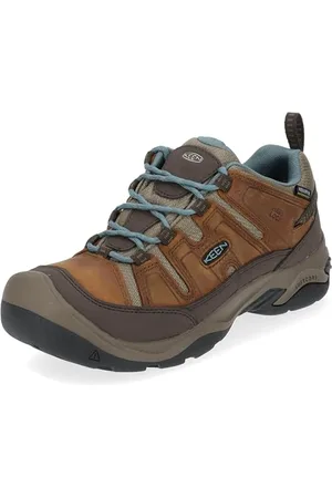 Keen Femme Circadia Waterproof Chaussure de randonnée, Syrup/North Atlantic, 37.5 EU