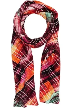 Desigual Accessoires écharpe Longue en Tissu Boa, Finition du matériau, Taille Unique Femmes