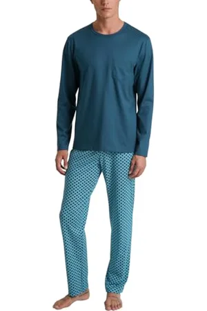 Calida Impression Relax Ensemble de Pijama, Opaque, Legion Blue, 48-50 Hommes