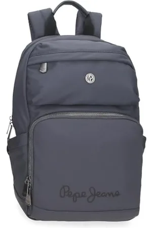 Pepe Jeans Corin Sac à dos pour ordinateur portable 13,3 pouces Gris 25 x 37 x 10 cm Polyester et PU 9,25 l by Joumma Bags, gris, Talla única, Sac à dos pour ordinateur portable