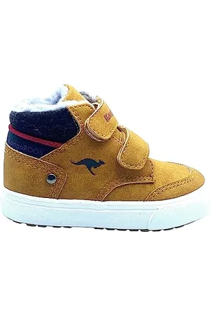 KangaROOS KAVU Primo V Sneaker, Tan Yellow/Rouge, 30 EU