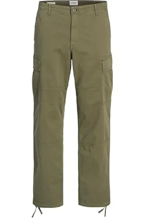 JACK & JONES Jpstkarl Jjharlow Cargo Noos Pantalon, Olive, 33 W/32 L Homme