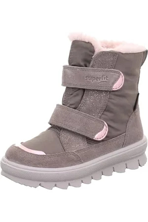 Superfit Flavia Warm gefütterte Gore-Tex Botte de Neige, Grau/Rosa 2000, 33 EU Large