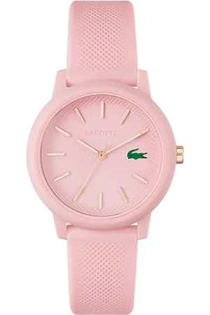 Lacoste Montre Analogique à Quartz pour Femme Collection .12.12 avec Bracelet en Silicone Rose - 2001213