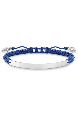 Thomas Sabo Femmes-Bracelet Love Bridge Argent Sterling 925 Nylon Pavé d