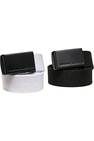 Urban classics Ceinture en Toile pour Enfants 2-Pack, , Taille Unique Mixte