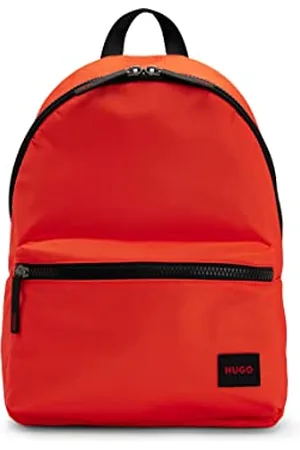 HUGO BOSS Hommes Ethon 2.0N Backpack Sac à dos en tissu recyclé avec étiquette logo rouge