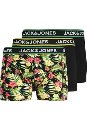 JACK & JONES Jacpink Flowers Trunks Lot de 3 Sn JNR Boxer de Bain, , 8 Ans Garçon