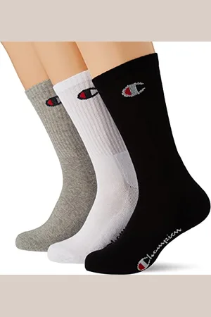 Champion Mixte Enfant Socks Basics 3pk Crew Protège-Bas & Socquettes, , 27-30 EU