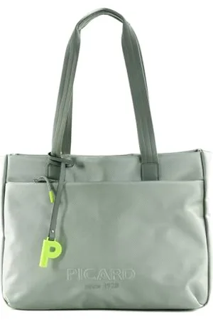 Picard Lucky One 32454U9017 Sac cabas pour femme en nylon de couleur argentée Dimensions : 9,5 x 42 x 29 cm, , Sac de courses