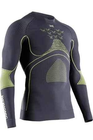 X Bionic T-Shirt Energy Accumulator G099 pour Homme, Charbon/Jaune, XL