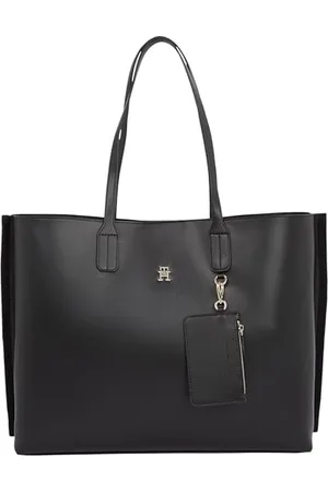 Tommy Hilfiger Sac fourre-tout TH Distinct AW0AW16904 TH DISTINCT pour femme AW0AW16904, noir, OS, Noir (noir), Fourre-tout