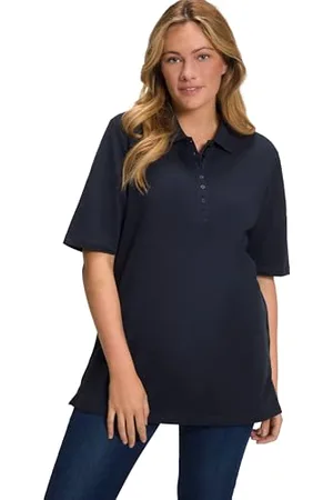 Ulla Popken Basic Poloshirt t-Shirts, , 44-46 Femme