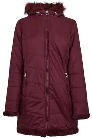 Regatta Charlize Femme Parka Chaude Matelassée À Capuche avec Bordure en Fausse Fourrure