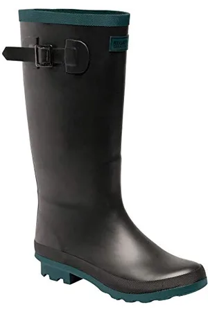 Regatta Femme Bottes de Pluie-Fairweather II Rain Boot, Black/Teal, 36 EU