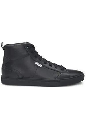 HUGO BOSS Hommes Morrie Hito Baskets Montantes en Similicuir grainé