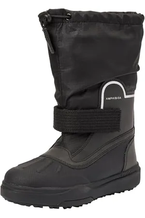 Geox J BUNSHEE PG Boy B A Botte de Neige, Black, 35 EU