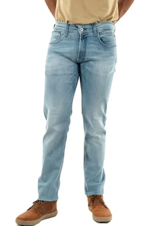Replay Herren Jeans Grover Straight-Fit mit Comfort Stretch, Bleu clair 010 (Blau), 33W / 34L