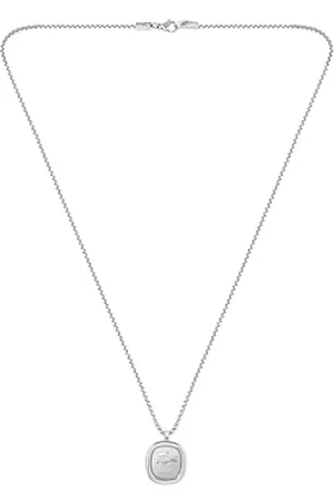 Lacoste Collier pour Homme Collection VIGOR en Acier inoxidable et Couleur Or Jaune