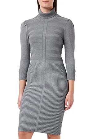 Morgan Robe pull ajustée à col roulé XL