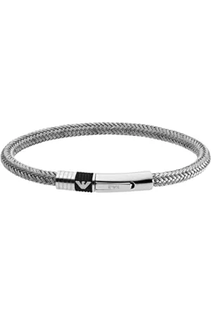 Emporio Armani Bracelet Pour Homme, Bracelet En Acier Inoxydable Argenté, EGS1623040