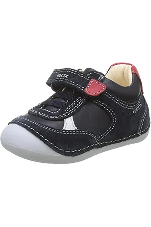 Geox Bébé Garçon B Tutim A Premiers Pas, Navy/Red, 19 EU