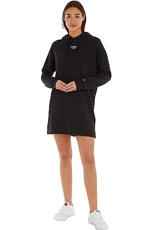 Tommy Hilfiger Femme Sweat à Capuche Robe Logo avec Capuche, , S
