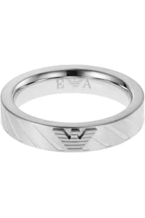 Emporio Armani Bague Pour Homme Essentiel, Longueur : 26mm, Largeur : 26mm Bague En Acier Inoxydable , EGS2924040