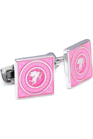 Teroon Cufflinks rose émail Scène Armure