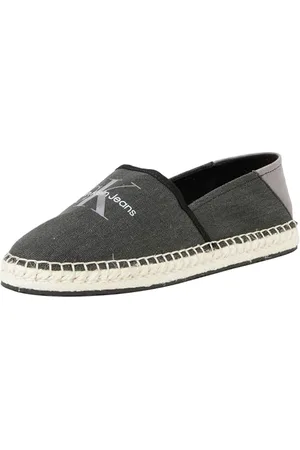 Calvin Klein Jeans Femme Espadrilles Chaussures en Toile, Multicolore (Black/Stormfront), 40