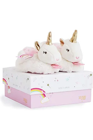 Doudou et Compagnie Chaussons hochet Licorne