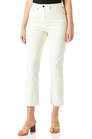 Desigual Denim_DAVINIA Jeans, Blanc, 36 Femme
