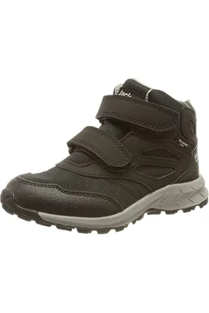 Jack Wolfskin Mixte Enfant WOODLAND TEXAPORE MID VC K Chaussure de Marche, Noir / Gris, 32 EU