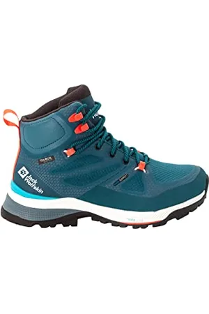 Jack Wolfskin Femme FORCE STRIKER TEXAPORE MID W Chaussure de Trail, Bleu / Coral, 35.5 EU