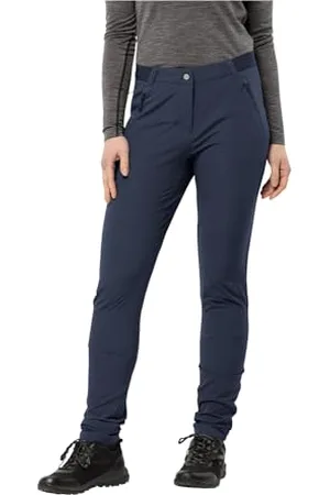 Jack Wolfskin Pantalon Geigelstein pour Femme, Pantalon de Randonnée Léger, Bleu Nuit, Taille 42