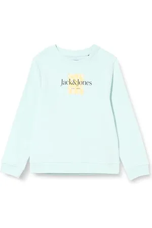 JACK & JONES Jorlafayette Branding Sweat Crew Mni Maillot de survêtement, Skylight, 6 Ans Garçon
