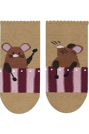 Falke Music Mice B SO coton motif fantaisie 1 paire, Chaussettes Mixte bébé, , 62-68