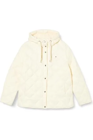 Tommy Hilfiger Veste Matelassée Femme Curve Classic Mi-Saison, Blanc (Calico), 52