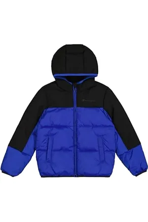 Champion Legacy Outdoor Retro Sport B (306872) -WR Ripstop Nylon Woven 40gr Hooded Veste, , 15-16 Years Garçon