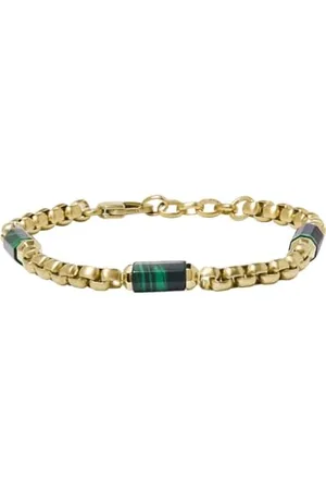 Fossil Bracelet pour homme All Stacked Up vert malachite, JF04571710
