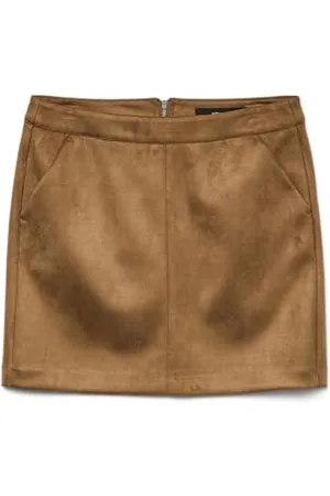 VERO MODA Jupe en Velours Femme Mini Jupe Crayon en Tissu Stretch Velours Nicki VMDONNADINA, Couleurs: , Taille:S
