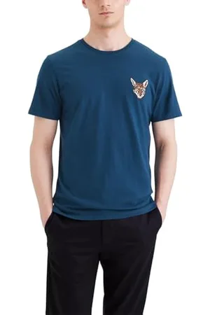 Dockers Logo Tee Coyote Athletic Poseidon (Multi), L Homme