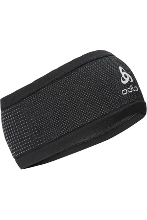 Odlo Unisex Adult Headband Velocity CERAMIWARM, Black - Steel Grey Taille Unique